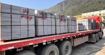 烟台 芝麻灰地铺石出货日常