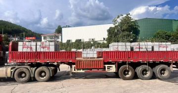 烟台 芝麻灰花岗岩地铺石出货日常