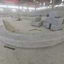 烟台 芝麻白异形坐凳，自然面光面弧形加工