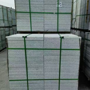 烟台 芝麻白火烧，园林广场市政工程地铺石，1.8~5.0厚均有现货