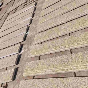 烟台 黄金麻花岗岩光面楼梯踏步