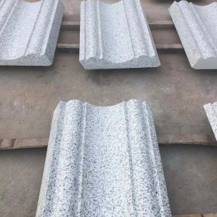 烟台 白麻花岗岩光面别墅线条