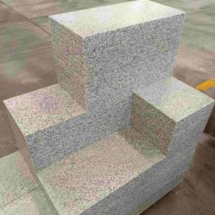 烟台 白麻花岗岩荔枝面地铺石