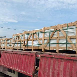 烟台 芝麻白花岗岩地铺石出口专车-泰国游