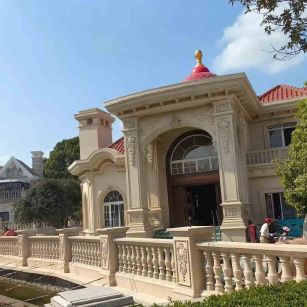 烟台 黄金麻花岗岩欧式别墅