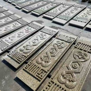 烟台 黄金麻花岗岩外墙雕刻板