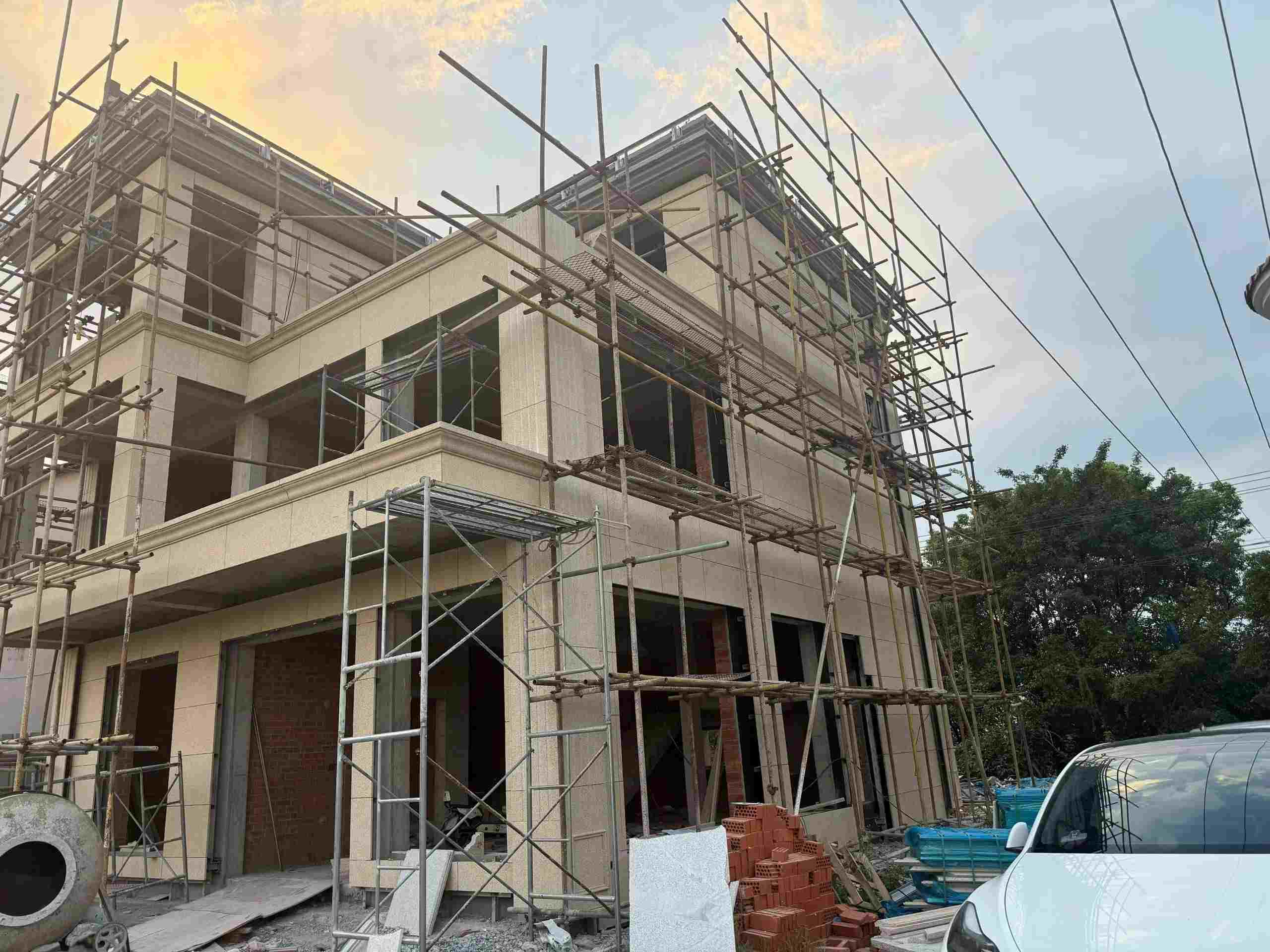 烟台 黄金麻荔枝面花岗岩外墙干挂