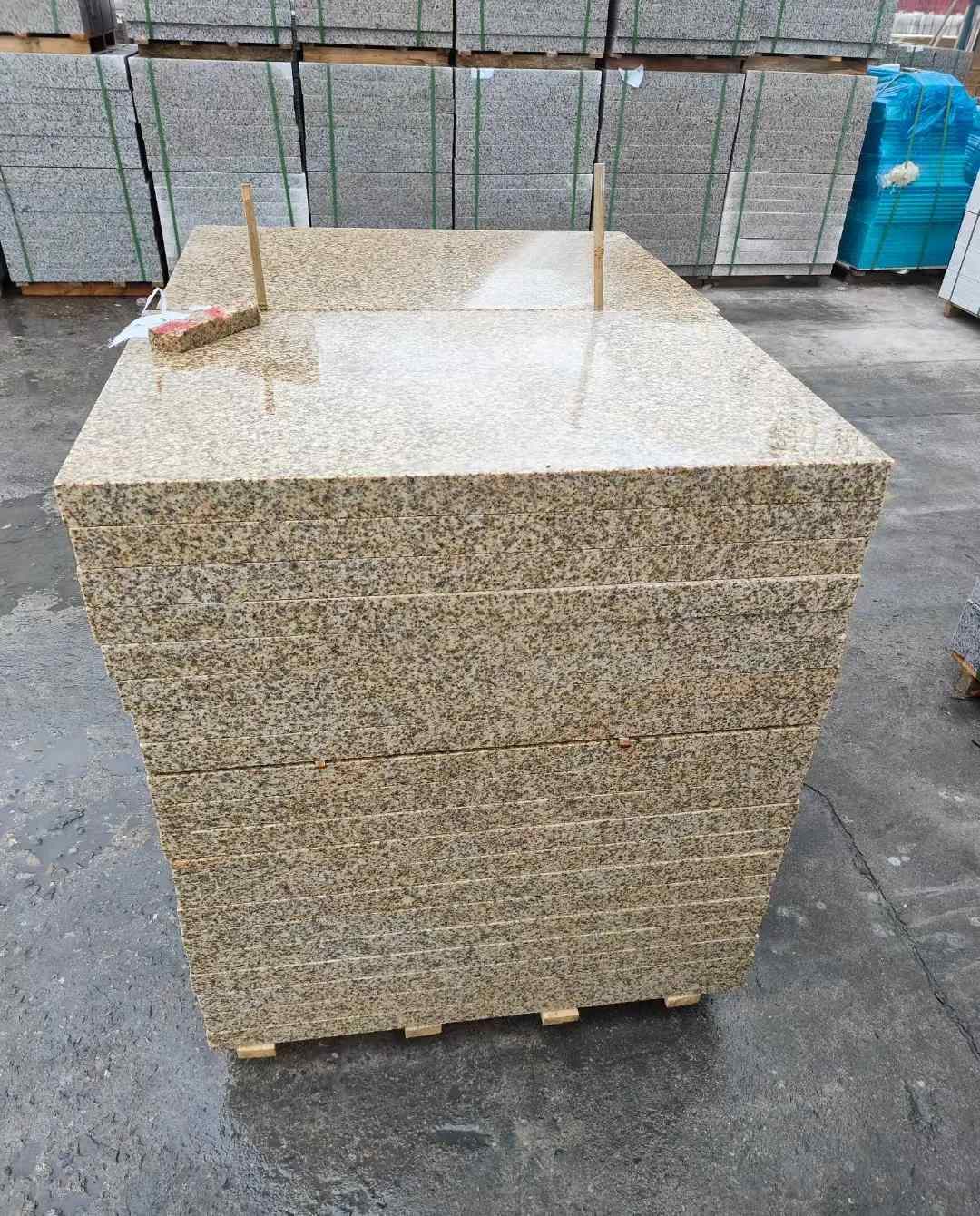 烟台 湖北黄金麻花岗岩石材荔枝面外墙石材