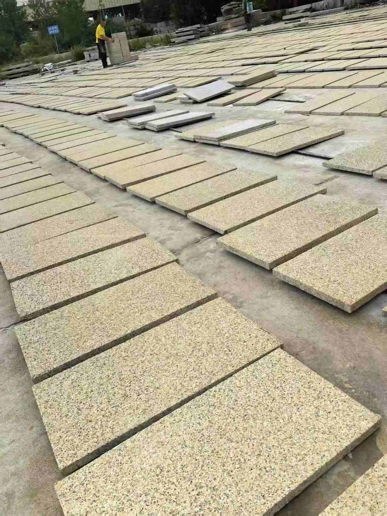 烟台 黄金麻荔枝地铺石面排板