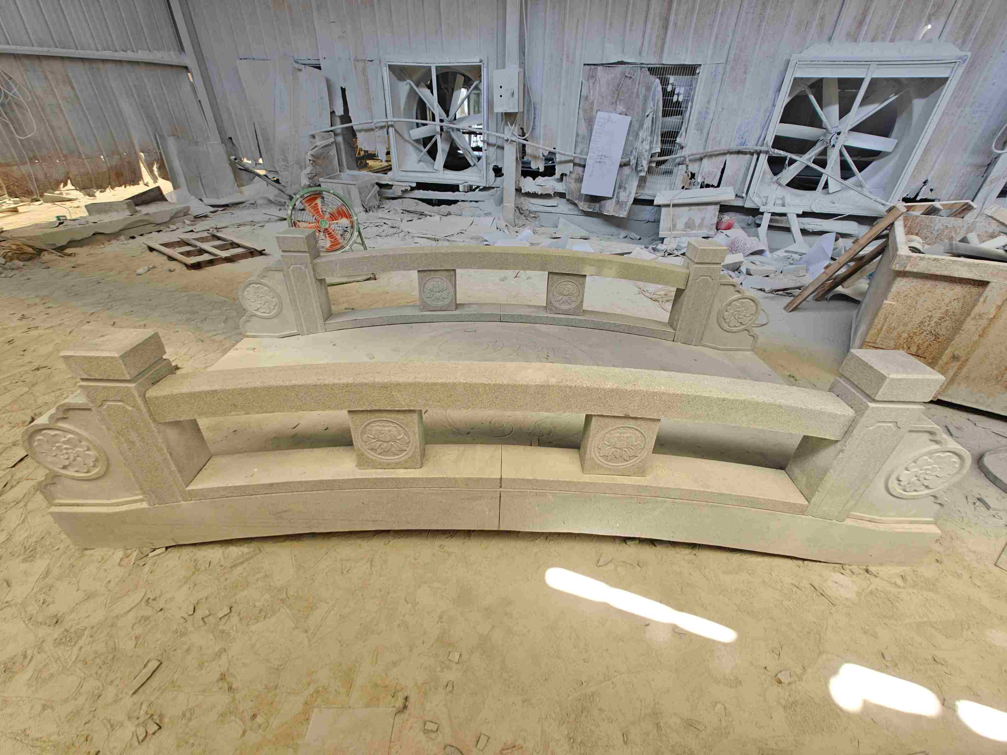 烟台 芝麻灰花岗岩异形加工-拱桥，石桥