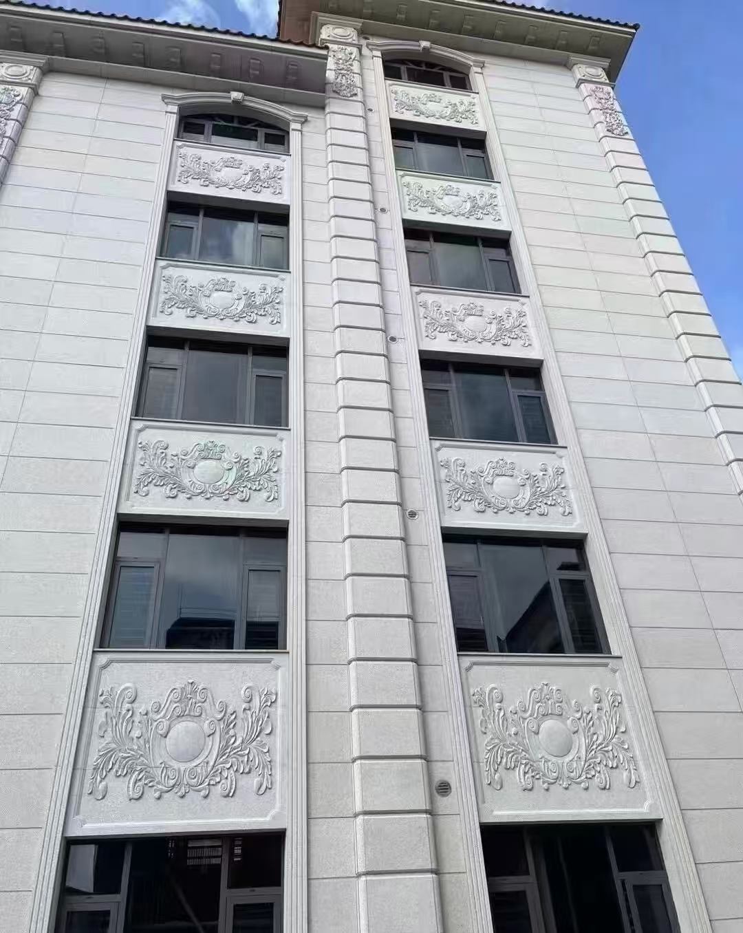 烟台 白麻荔枝面花岗岩别墅外墙干挂