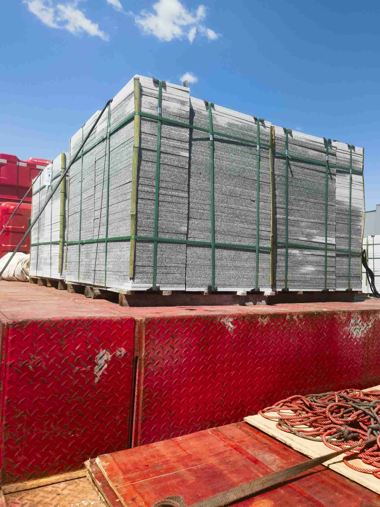 烟台 芝麻白火烧规格板地铺石300*600/600*600