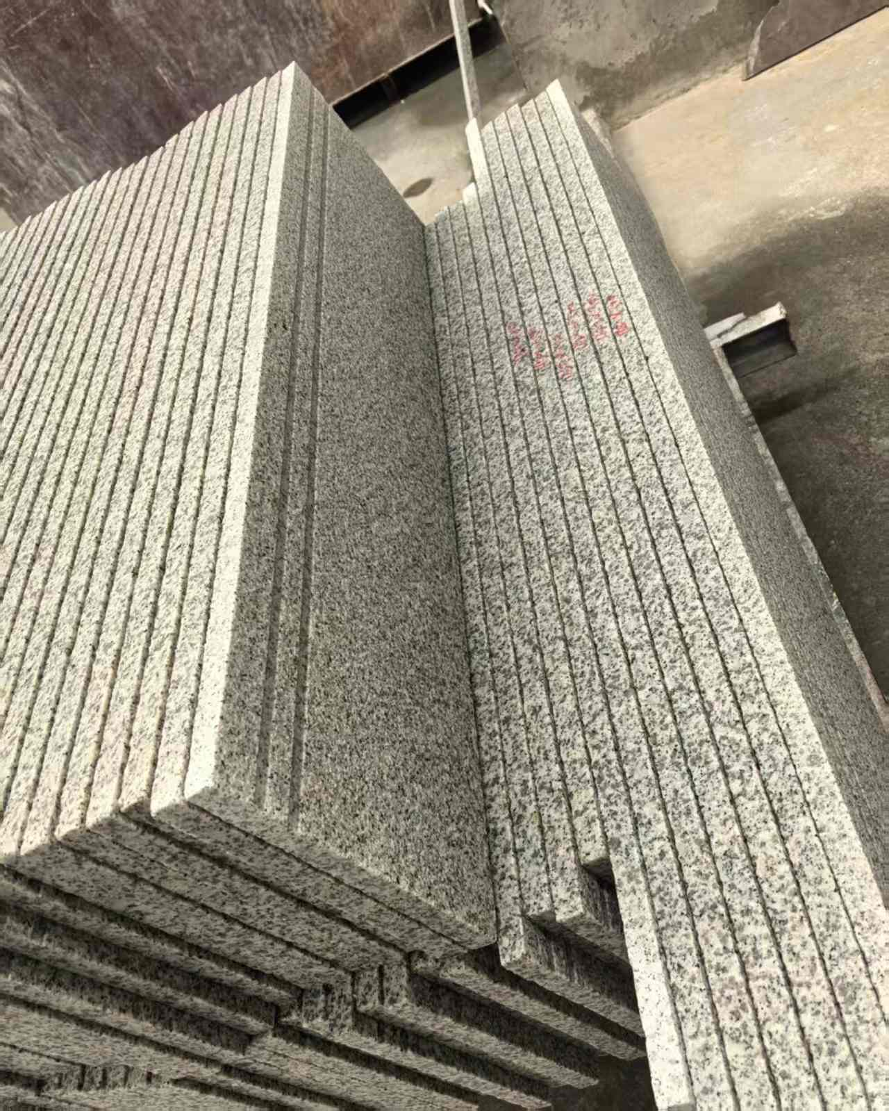 烟台 白麻荔枝面花岗岩楼梯踏步